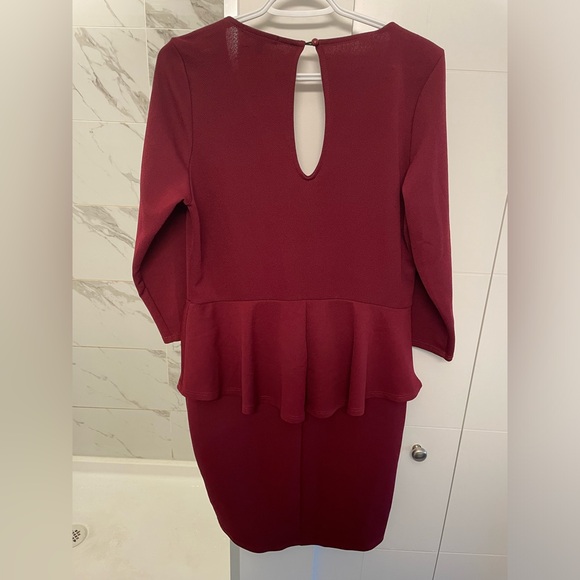 Charlotte Russe Red Peplum Dress 1X - Picture 2 of 4